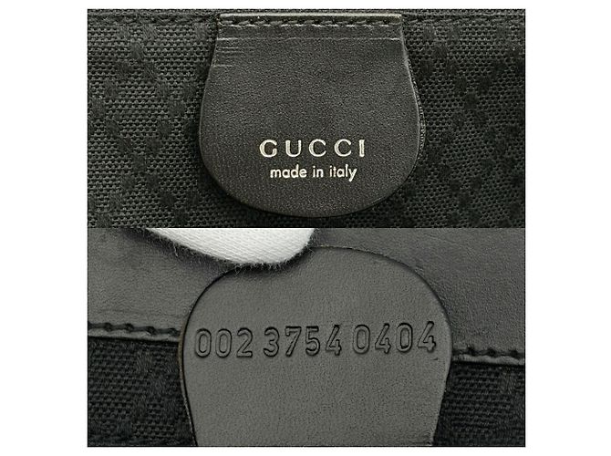 Borsa Tote Gucci in nylon e pelle nera - vista 19