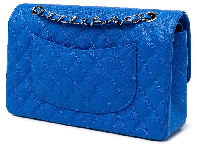 Chanel Blue Medium Classic Caviar Double Flap - vista 2