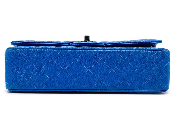 Chanel Blue Medium Classic Caviar Double Flap - vista 3