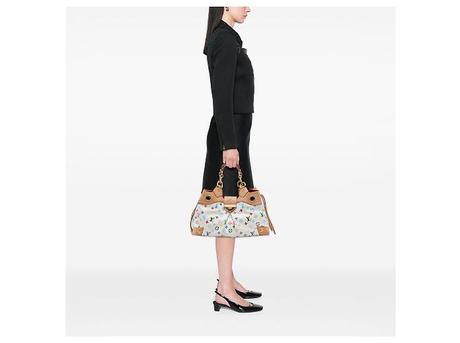 Louis Vuitton White Monogram Multicolore Ursula - view 6