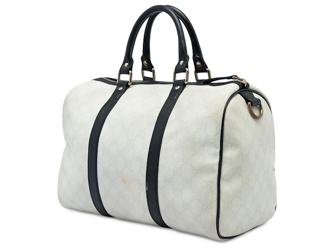 Borsa Boston Gucci Joy Medium GG Supreme Bianca - vista 2