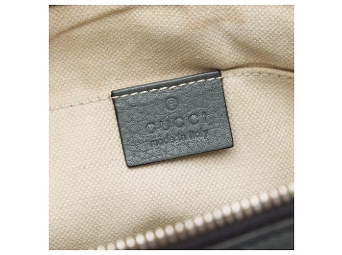 Gucci Soho Clutch aus grauem Kalbsleder - Ansicht 5
