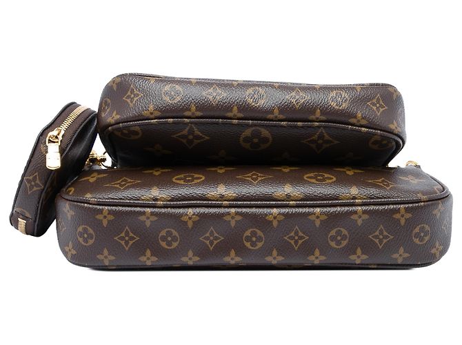 Louis Vuitton Brown Monogram Multi Pochette Accessoires - vista 3