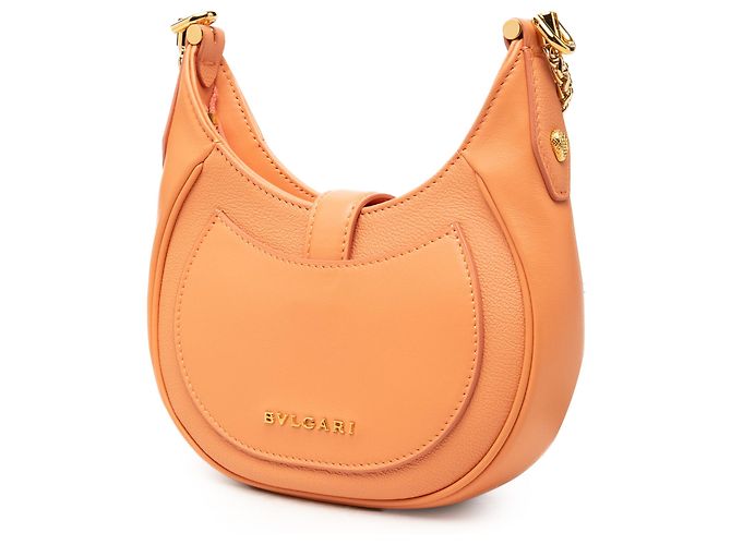 Bulgari Borsa Bvlgari Orange Small Leather Serpenti Ellipse Satchel - vista 2