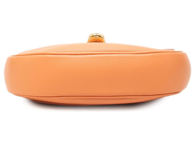 Bulgari Borsa Bvlgari Orange Small Leather Serpenti Ellipse Satchel - vista 3