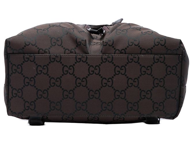Zaino Gucci in nylon GG marrone - vista 3