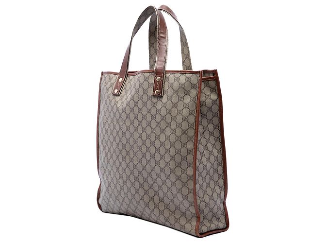 Bolso Tote Gucci Beige GG Supreme Web - vista 2