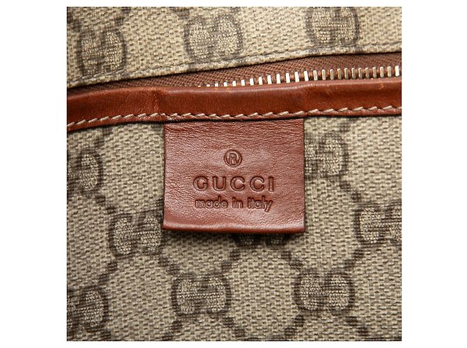 Bolso Tote Gucci Beige GG Supreme Web - vista 5
