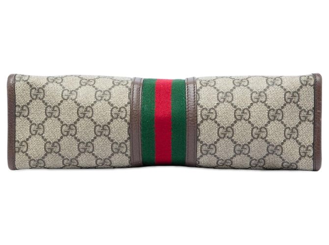Gucci Beige GG Supreme Web Ophidia Clutch - Ansicht 3
