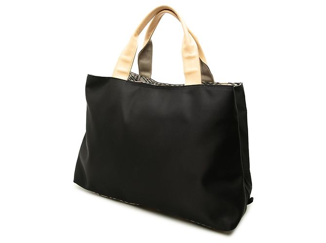 Burberry Nylon-Tote mit schwarzem Nova Check Besatz - Ansicht 2