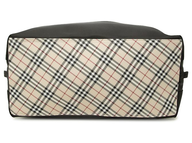 Burberry Nylon-Tote mit schwarzem Nova Check Besatz - Ansicht 3