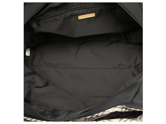 Burberry Nylon-Tote mit schwarzem Nova Check Besatz - Ansicht 4