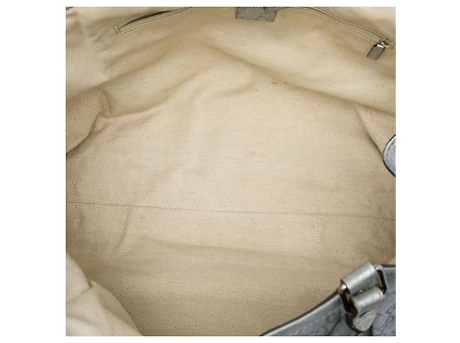 Borsa Tote Gucci Silver Large Guccissima Sukey - vista 4