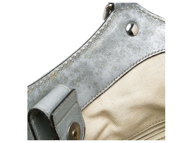 Borsa Tote Gucci Silver Large Guccissima Sukey - vista 5