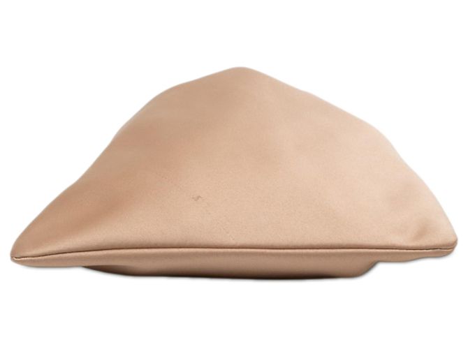 Autre Marque Pouch da sera in raso marrone con monogramma Saint Laurent - vista 3