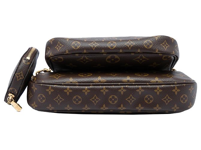 Louis Vuitton Brown Monogram Multi Pochette Accessoires - vista 3