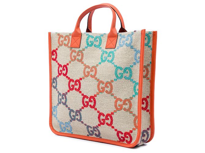 Gucci Kinder-Tote aus GG Canvas in Braun - Ansicht 2