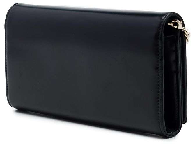 Diorama Wallet On Chain aus schwarzem Leder mit Pailletten Dior - Ansicht 2