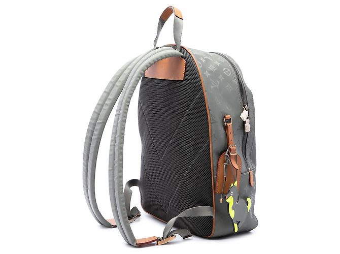 Zaino Louis Vuitton Gray Monogram Titanium Backpack PM - vista 2