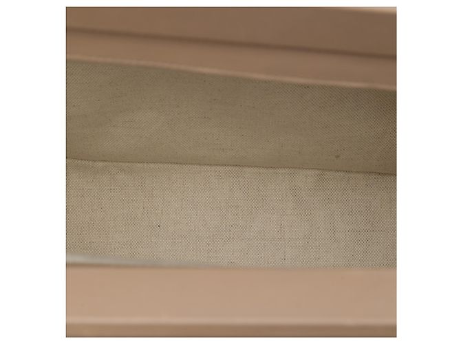 Gucci Bolsa de Alça Superior Bold Bamboo em Pele de Bezerro Bege Medium - vista 4