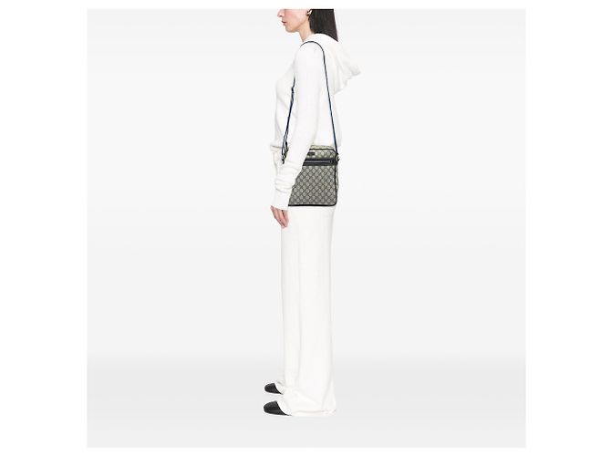 Gucci Beige GG Supreme Crossbody - vista 5