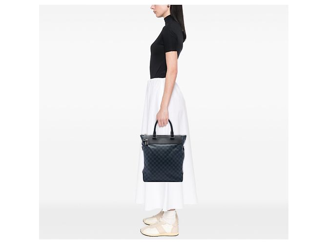 Louis Vuitton Blue Damier Cobalt Greenwich Tote - vista 6