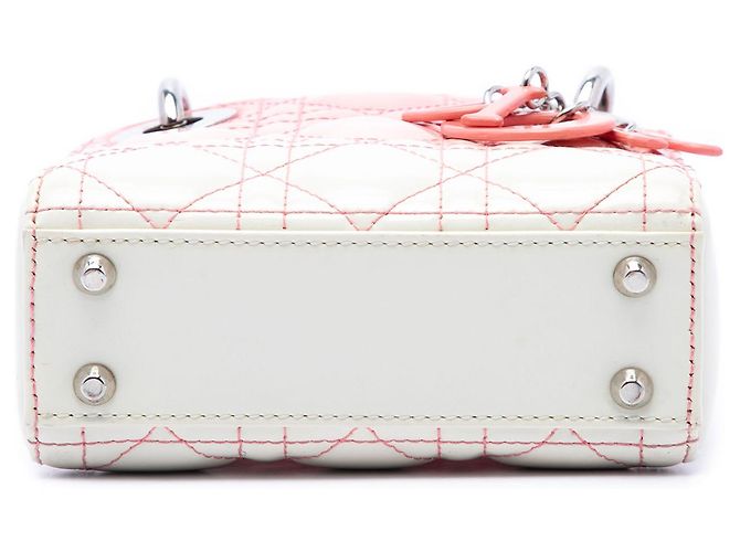 Dior Pink Micro Ombre Patent Cannage Lady Dior - vista 3