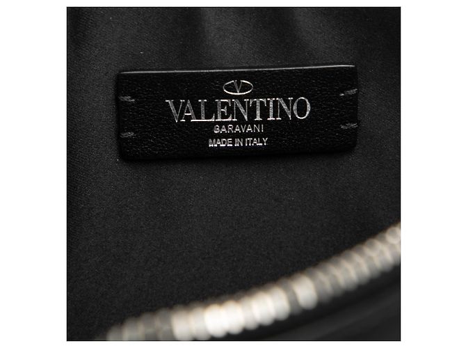 Clutch VLTN in pelle nera Valentino - vista 5