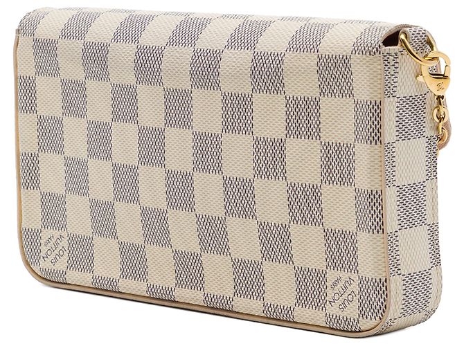 Louis Vuitton White Damier Azur Pochette Felicie - vista 2