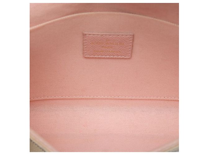 Louis Vuitton White Damier Azur Pochette Felicie - vista 4