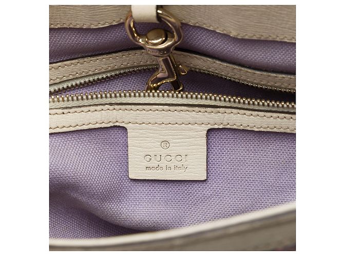 Gucci White Medium Calfskin Flora Infinity Nice Tote - Ansicht 5