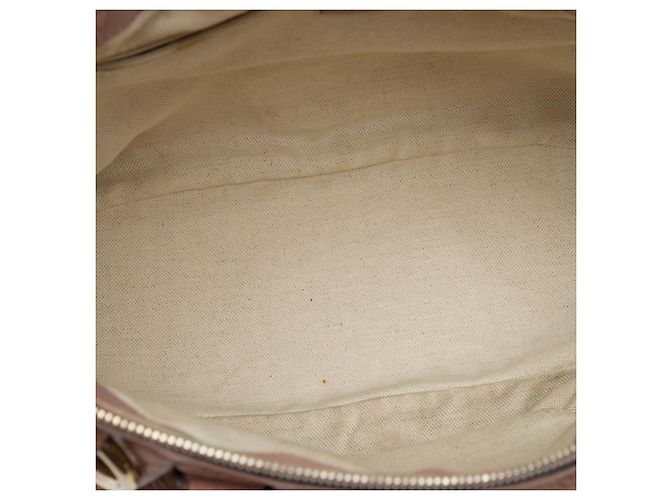 Borsa Satchel Gucci Brown Guccissima Sukey - vista 4