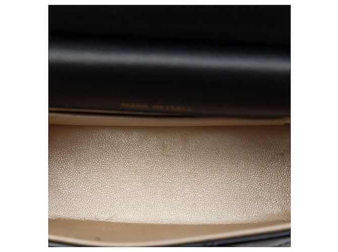 Clutch Chanel Black CC Quilted Patent Frame com corrente - vista 4