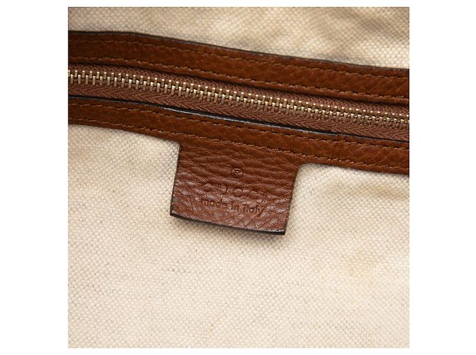 Borsa Tote convertibile Bella Gucci in tela GG beige - vista 5