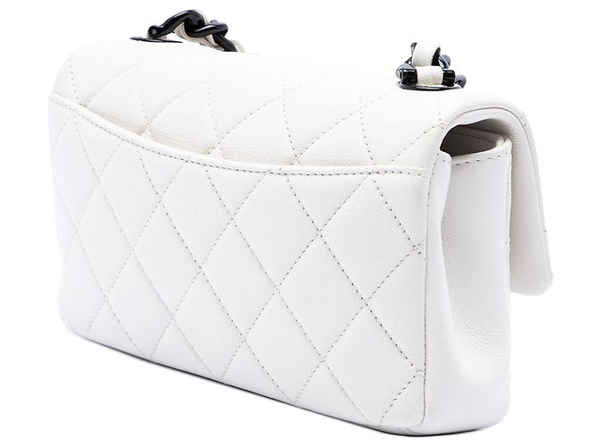 Chanel White Small Quilted Caviar My Everything Flap - vista 2
