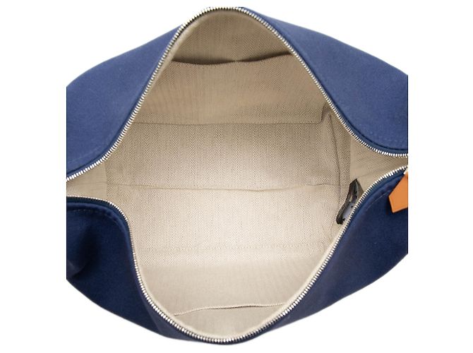 Hermès Blue Small Toile Bride A Brac Case - vista 4