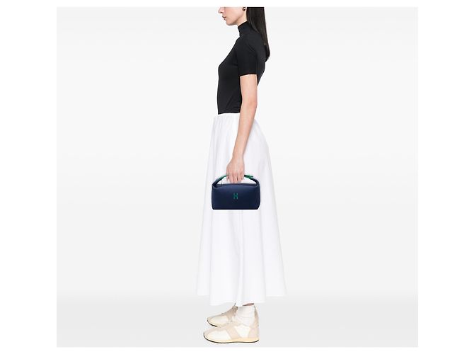 Hermès Blue Small Toile Bride A Brac Case - vista 6