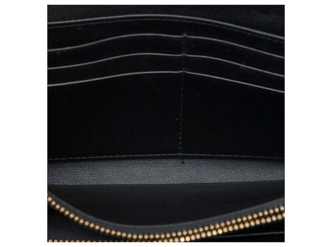 Dior Lady Dior Wallet On Chain aus schwarzem Lammleder Cannage - Ansicht 4