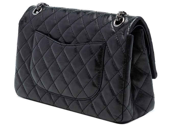 Chanel Black Quilted Aged Calfskin Reissue 2.55 Double Flap 226 - vista 2