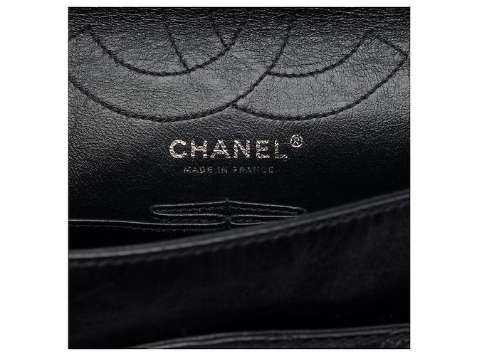 Chanel Black Quilted Aged Calfskin Reissue 2.55 Double Flap 226 - vista 5