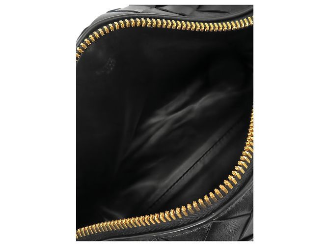 Borsa a mano Bottega Veneta Wallace Mini in Nappa Intrecciato nera - vista 4