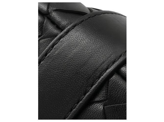 Borsa a mano Bottega Veneta Wallace Mini in Nappa Intrecciato nera - vista 7