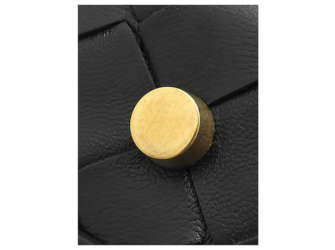 Borsa a mano Bottega Veneta Wallace Mini in Nappa Intrecciato nera - vista 8