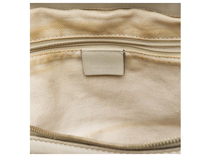 Borsa Gucci White Guccissima Sukey Satchel - vista 5