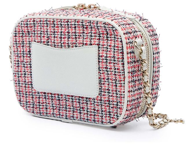 Borsa Camera Chanel Red Tweed CC Mania - vista 2