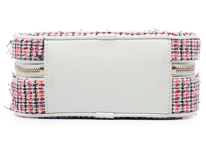 Borsa Camera Chanel Red Tweed CC Mania - vista 3
