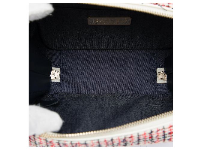 Borsa Camera Chanel Red Tweed CC Mania - vista 4