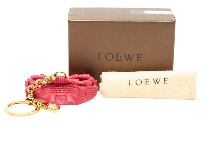 Portachiavi LOEWE Mini Nappa Aire Rosa - vista 5