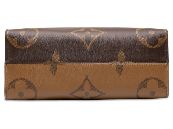 Louis Vuitton Brown Monogram Reverse Giant OnTheGo MM - vista 3