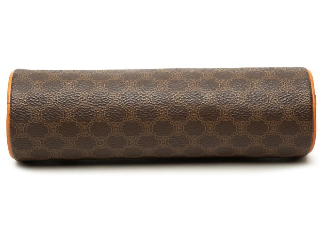 Céline Estojo Celine Brown Macadam Coated Canvas - vista 3
